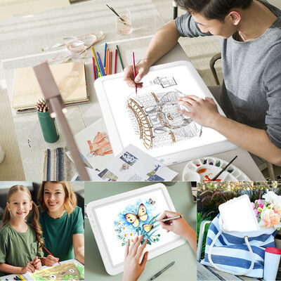 Plastic Led Light Pad Working Area 309219mm Adjustable Brightness for Diamond Painting Tracing Children Painting Toys Architectural Design Copying Board