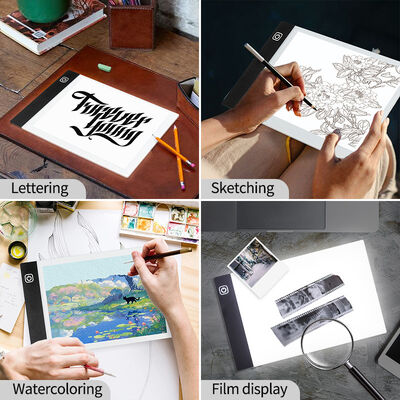 Micro USB 5V 198w Ultra Thin Portable LED Light Box Pad Dimmable Three Bright Drawing Tracing Board for 2D Animation