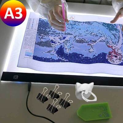 3 levels adjustable brightness led light pad 470 345 4 5mm ultra thin portable illuminated diamond painting tracing board