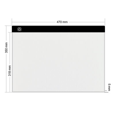 3 levels adjustable brightness led light pad 470 345 4 5mm ultra thin portable illuminated diamond painting tracing board