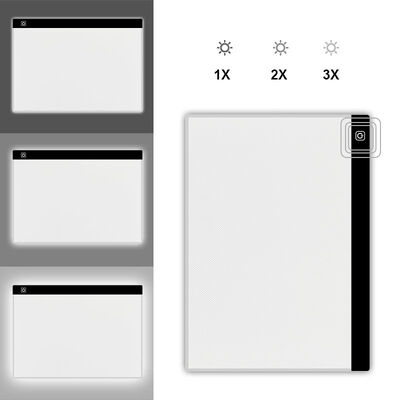 3 levels adjustable brightness led light pad 470 345 4 5mm ultra thin portable illuminated diamond painting tracing board