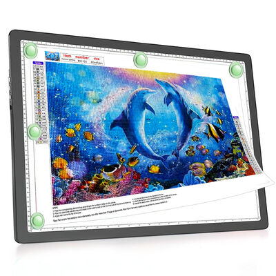 PS PMMA A2 Plastic LED Drawing Board Educational Toy 594420mm Working Area Light Pad Learning Gift for Boys Girls Kids