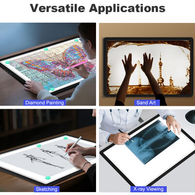 PS PMMA 7.5V Stepless Dimming LED Light Pad Large Drawing Board Educational Toys Children Tracing Tool 3000K 6500K Color