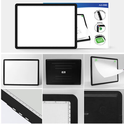 Working Area 594420mm Ultra Thin Plastic LED Drawing Board Kids Art Supplies 6 Level Dimming 3000K 6500K Color Temperature