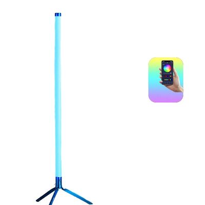 Mobile APP Control RGBIC Floor Lamp 2025 Modern Plastic USB Dimmable LED Music Rhythm Modes Lightweight 590g IP20