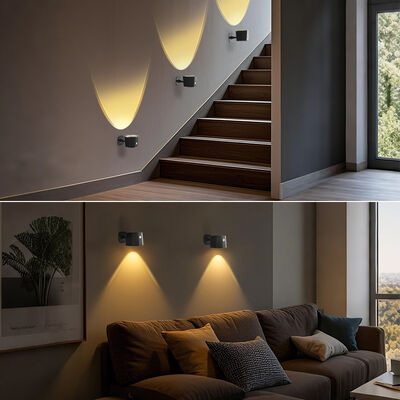 81 71 128mm RGB Motion Sensor Wall Light Remote Touch Control Magnet Design Indoor Lamp Long Lasting for Halloween Party