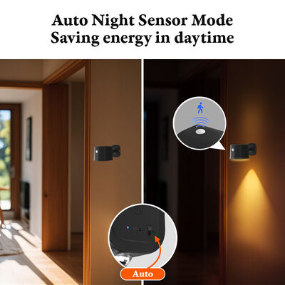 81 71 128mm RGB Motion Sensor Wall Light Remote Touch Control Magnet Design Indoor Lamp Long Lasting for Halloween Party