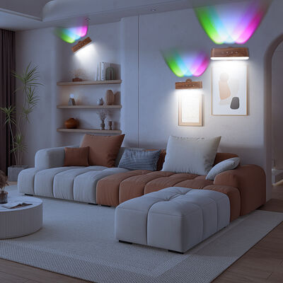 Wall-mounted LED Table Lamp 2200mAh Battery Rechargeable Cordless RGB Light 65 Lm per Watt Retro Reading Bedside Living Room