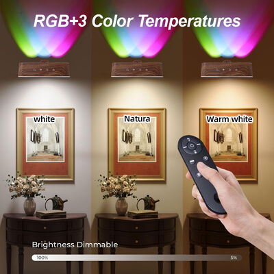 Wall-mounted LED Table Lamp 2200mAh Battery Rechargeable Cordless RGB Light 65 Lm per Watt Retro Reading Bedside Living Room
