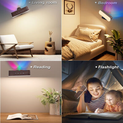 0326kg Rgb Rechargeable Interior Bracket Led Lights Smart Wall Lamps for Bedside Background Wall Living Room