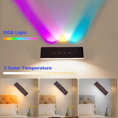 0326kg Rgb Rechargeable Interior Bracket Led Lights Smart Wall Lamps for Bedside Background Wall Living Room