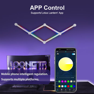 Color Rendering Index Ra 80 LED RGB Wall Light Sound Control Gaming Wall Light Home Living Room Decorative Mood Lighting