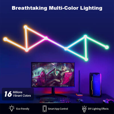 Color Rendering Index Ra 80 LED RGB Wall Light Sound Control Gaming Wall Light Home Living Room Decorative Mood Lighting