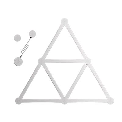 Plastic Shade Kitchen LED Wall Light Smart Hexagon Design Featuring 44 Scenes 6 Music Rhythm Modes Voice Control RGB APP