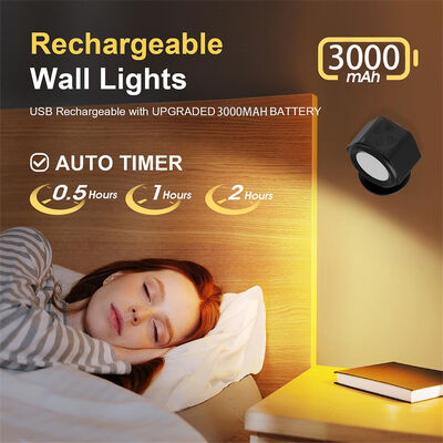 Charging time 3h Rechargeable Wireless RGB Wall Light Modern Design Custom Ambient Room Decoration Lamp