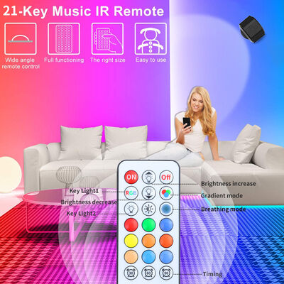 RGB Yellow and White Light Night Battery Powered Neon Indoor Sconce Rechargeable LED Wall Lamp Lights Suitable Hotel