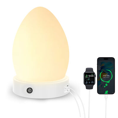 12V DC Output Voltage 360 Degree Egg Light Therapy Lamp USB Charging 5 Level Dimmable 186 LEDs Daylight Lamp Sad Therapy