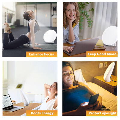 DC Power Supply Sun Sad 10000 LED Lightbox Light Therapy Lamp Featuring Adjustable Brightness and Colours Perfect for Home