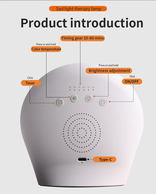 Modern Design Style Touch Control Increased Energy Medical Box Table Led Phototherapy Therapy Light Daylight Sad Lamp
