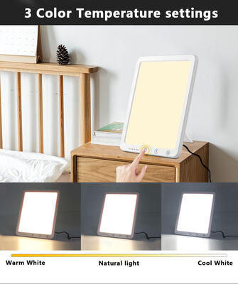 Brightness 10000lux Portable Led Phototherapy Light Uv Free Mood Seasonal Abs Back Frame Daylight Sad Lamp Enhance Focus