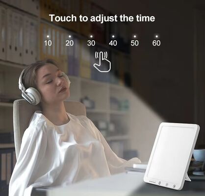 Brightness 10000lux Portable Led Phototherapy Light Uv Free Mood Seasonal Abs Back Frame Daylight Sad Lamp Enhance Focus
