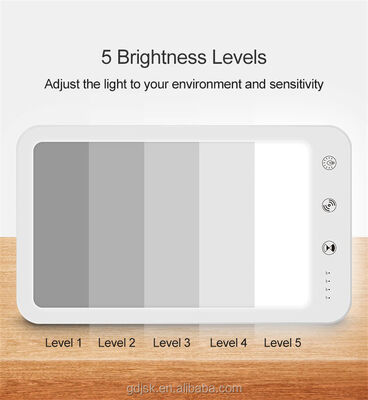 50000 Hours Lifespan Portable Wireless LED Lamp 10000 Lux Bright UV Free Light Therapy Medical Office 4 Timer Settings Adjustable