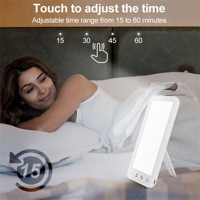 1 LED Desk Lamp Featuring 3000K-6500K Color Temperature 10000 Lux Bright Light 5 Dimming Levels 4 Timers Type C Sad Lamp