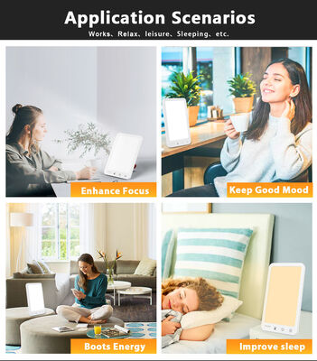 Home Emotional Therapy UV Free LED Light Portable LED Daylight Lamp Adjustable Time Brightness SAD Therapy Light 1985m2