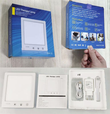 Residential SAD Light Therapy Lamp 10000 Lux Seasonal Affective Disorder Lamp 3000K 6500K Adjustable Modes Timing Remote Control