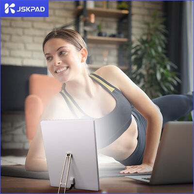 1 LED Therapy Light Bright White 10000Lux UV Free Timer Touch Control ABS Body Modern for Home Office Mood Healing Bedroom