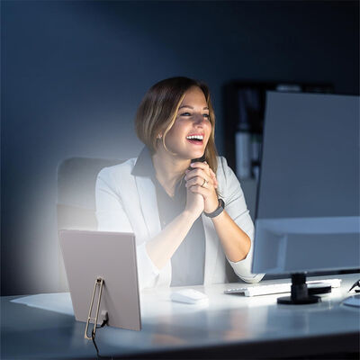 DC 20V 1A Input 5 Level Dimming Stepless Dimmable Led White Light Therapy Lamp Mood Attention Daylight Lamp Therapy