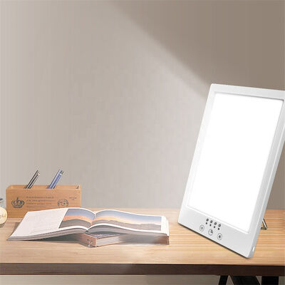 0.454 Kilogram LED Light Therapy Lamp with 10000 Lux Adjustable Brightness Sunlight White ABS Mood Lamp Modern Style