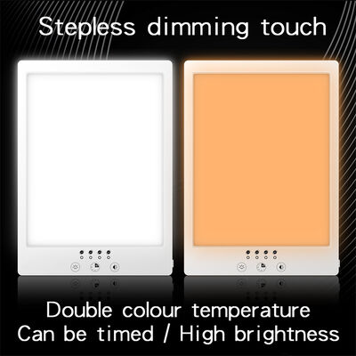 15W Sunlight Lamp Featuring 3 Color Temperature 3000K to 6500K 10000 Lux LED Therapy Lamp Daylight Light