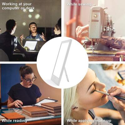 Acrylic ABS Led Bar LED Bright White Therapy Light 10000Lux Brightness UV Free Timer Touch Control Standing Bracket Bedroom