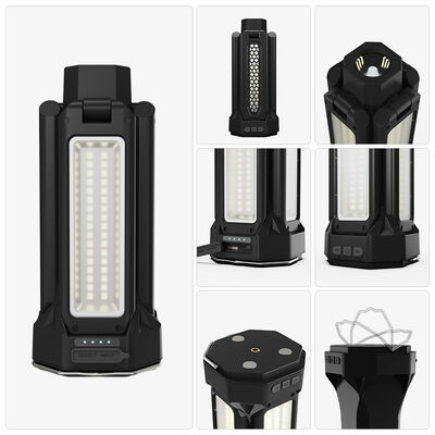 Lighting And Circuitry Design 16000mAh Magnetic Foldable LED Camping Light Four Leaf Lighting Solutions Outdoor Adventures
