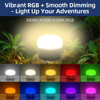 4.2V Input Voltage Rechargeable Camping Lantern Waterproof Outdoor Light 7 Colors Type C Charging 10H Working