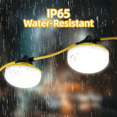 AC Power Source Yellow 41W 140 LEDs 6000K Daylight IP65 Waterproof Outdoor Chain Construction Lighting String Lights