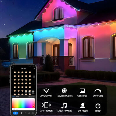 Customized Logo 45 Meter 24V RGB LED Strip Light 108PCS 3WH Lifespan Waterproof IP65 Chip with PVC Body 5054 Point Lights