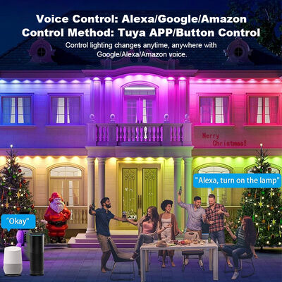 5M Single Light String Timer Switch Countdown Function Eaves Led Christmas Outdoor Permanent Point Lights Ideal for House