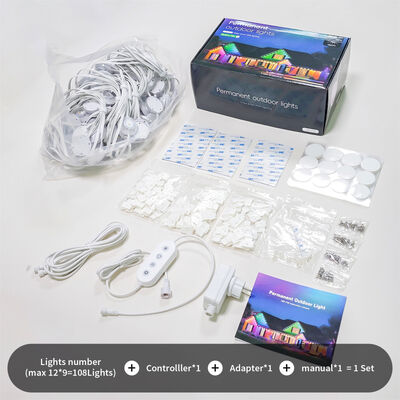 5M Single Light String Timer Switch Countdown Function Eaves Led Christmas Outdoor Permanent Point Lights Ideal for House