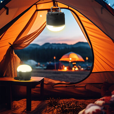 SMD2835 LED Rechargeable Camping Lantern Featuring Magnetic Hanging and Three Colors Dimmable Light Ideal Outdoor Garden