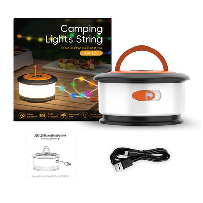 Support Dimmer Battery Camp Magic Cool 360 Rechargeable String Led Outdoor Lamps Camping Light Offering 2200mAh Capacity