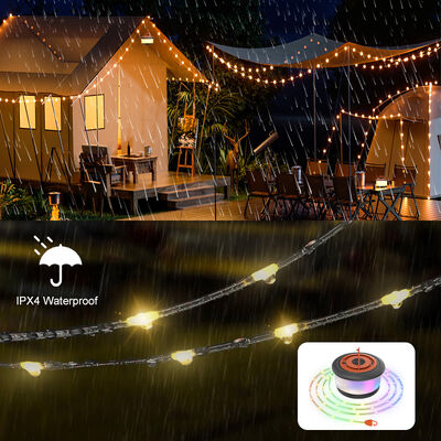 10M Strip Length Mini Small Color Fairy Tent Camping Light Rechargeable String LED Outdoor Lamps Featuring 8 Scene Modes