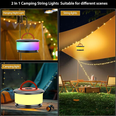 1 Emerge Usb C Black Adventure 2025 10 M Travel Charging Rechargeable String Led Outdoor Lamps Camping Light for Terrace Party
