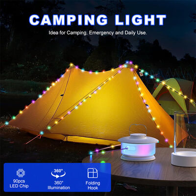 Onsite Metering Lighting Solutions Service Portable Multifunctional LED Camping Light Hanging Outdoor Tent Light for Campers