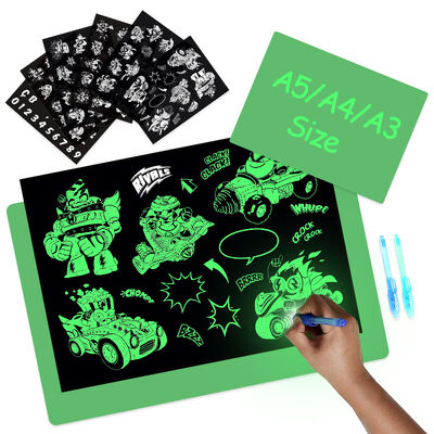 CE EN71 Certified Plastic Drawing Luminous Board Children Glowing Magic Graffiti Painting Pad Draw Light Fun