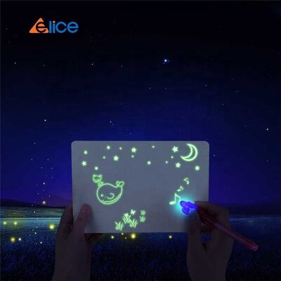 CE EN71 Certified Plastic Drawing Luminous Board Children Glowing Magic Graffiti Painting Pad Draw Light Fun