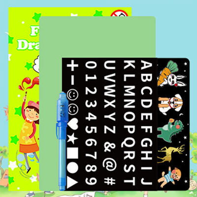 Luminous Drawing Toys Set Creative Magic LED Illuminated Night Drawing Board Photo Luminescent Glow Art Dark Drawing Pad For Children