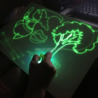 Luminous Drawing Toys Set Creative Magic LED Illuminated Night Drawing Board Photo Luminescent Glow Art Dark Drawing Pad For Children