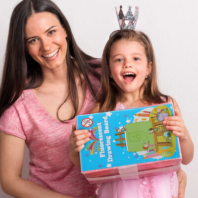 UV Pen Light Source Unisex 3D Magic Drawing Pad Graphics Drawing Luminous Sketch Board for Kids Learning Activities